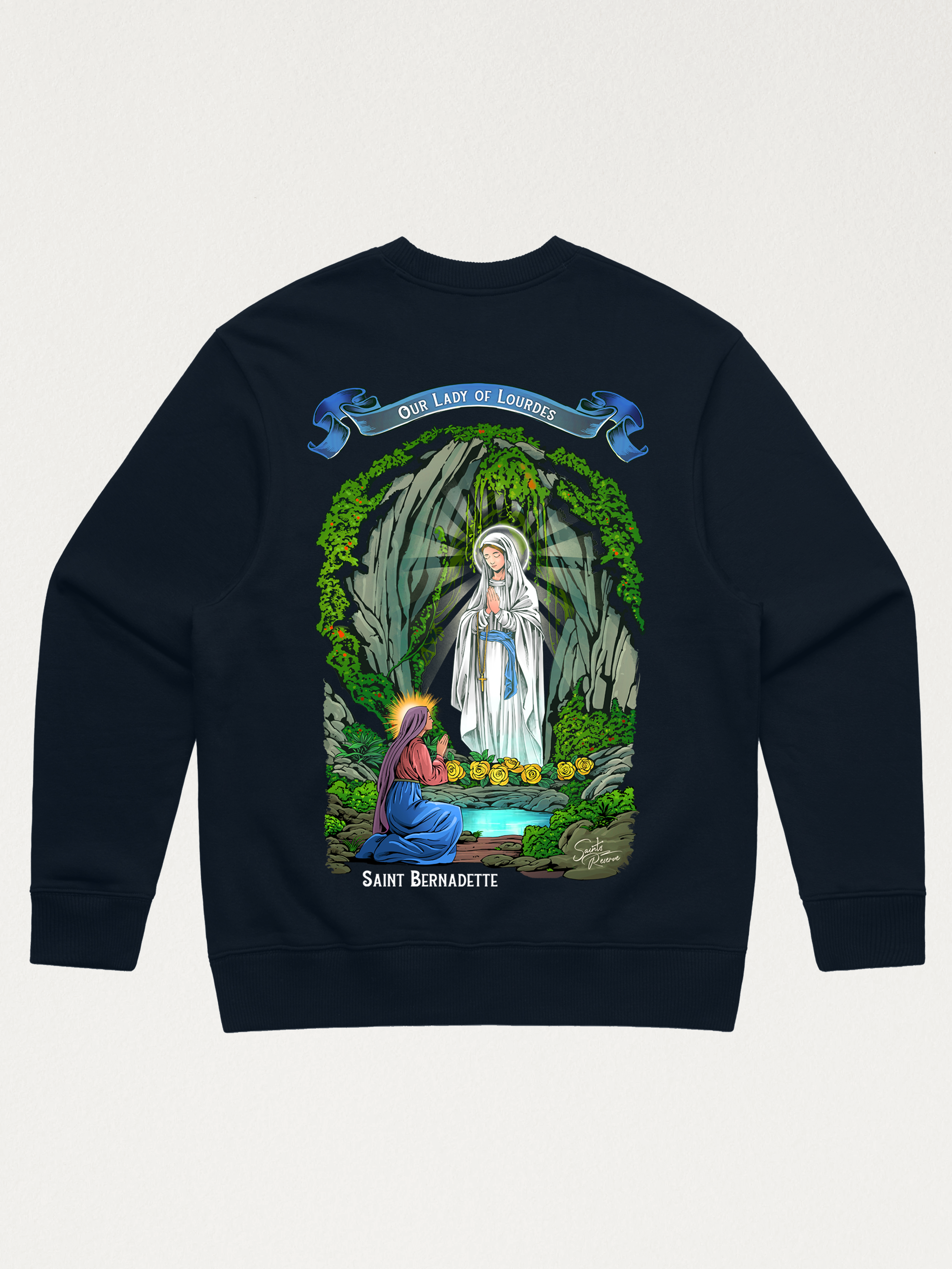 Our Lady of Lourdes | Saint Bernadette Crewneck
