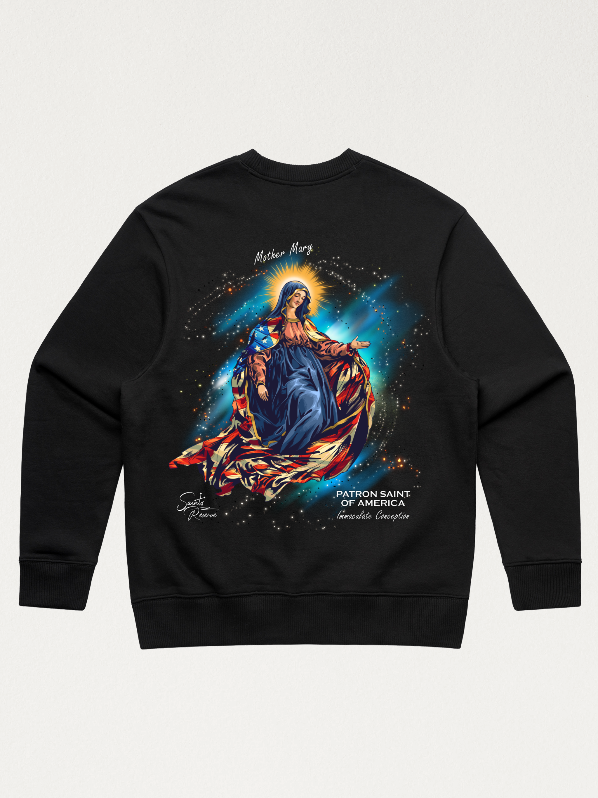 Mother Mary Patroness of America Crewneck